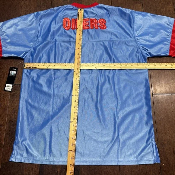 NFL Houston Oilers Retro Jersey Mens Med NWT $40 Retail-Polyester-Relaxed Fit - Picture 6 of 9